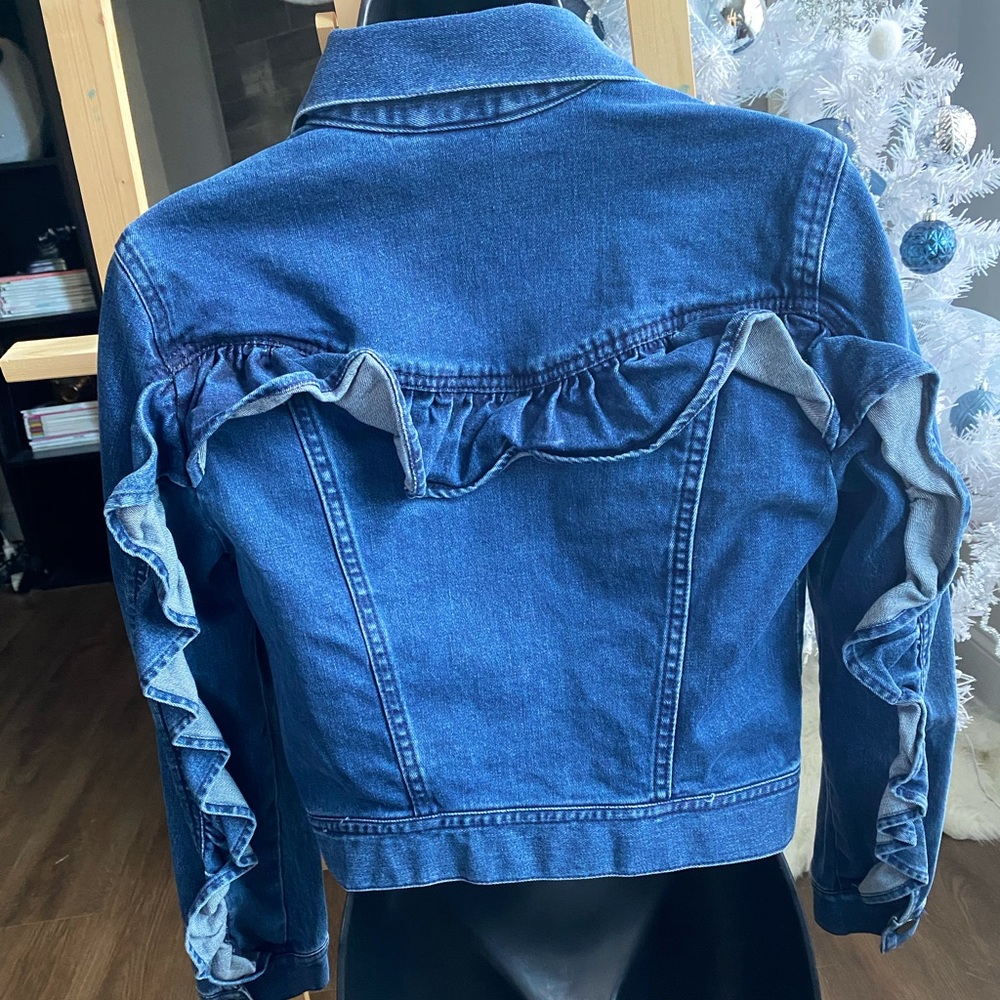 Ruffle Jean Jacket - Forever21